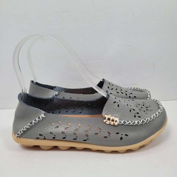 Venus Celia Women's Gray Comfort Flat Loafers US Size 5M NWB - Picture 3 of 10